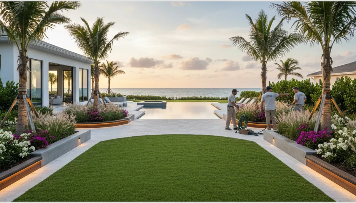 West Palm Beach, FL landscaping service for lawn care and yard maintenance