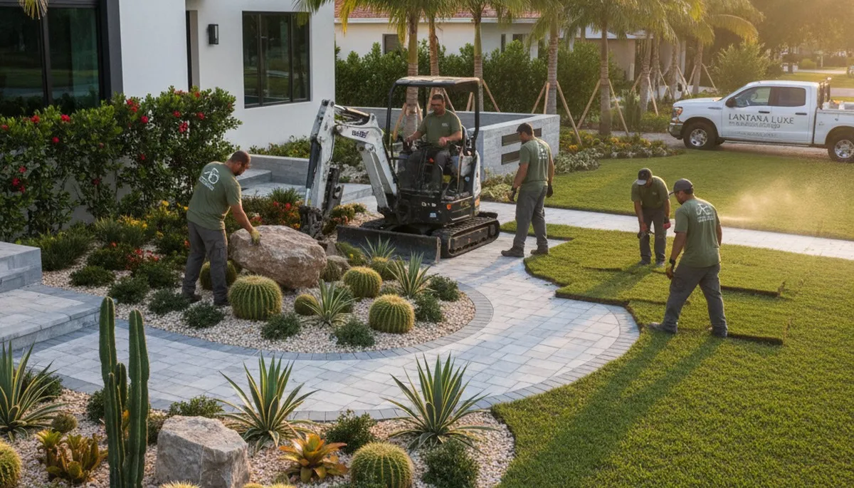 West Palm Beach, FL landscaping service for lawn care and yard maintenance