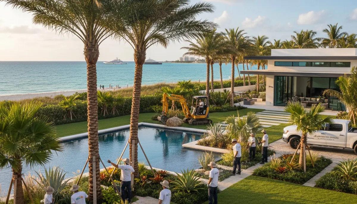 West Palm Beach, FL landscaping service for professional lawn care and yard maintenance